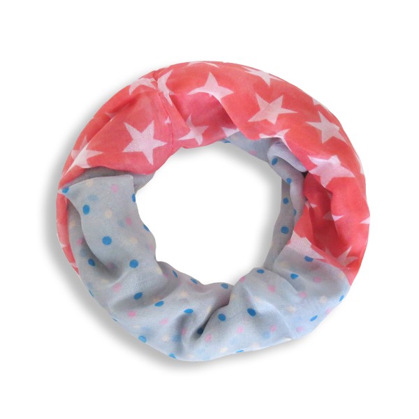 Sonia Originelli Schal Loop "Sterne Punkte" Rundschal Sommer