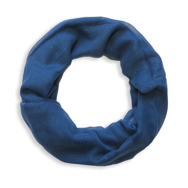 Sonia Originelli Schal Loop "Uni" Glitzer Rundschal Sommer