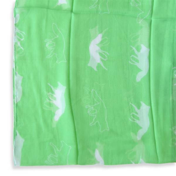 Sonia Originelli Schal Loop "Wolf" Gruen Rundschal Sommer