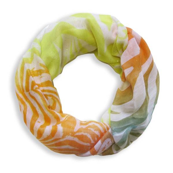 Sonia Originelli Schal Loop "Zebra" Glitzer Rundschal Sommer