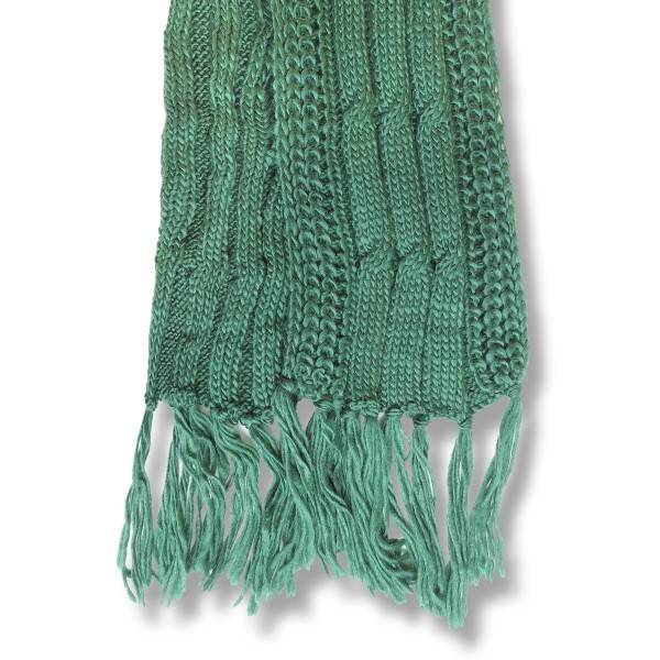 Sonia Originelli Schal Strick Polyacryl Zopfmuster Fransen Winter