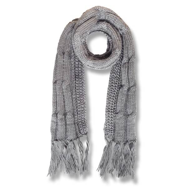 Sonia Originelli Schal Strick Polyacryl Zopfmuster Fransen Winter