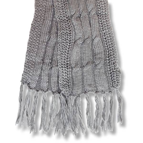 Sonia Originelli Schal Strick Polyacryl Zopfmuster Fransen Winter