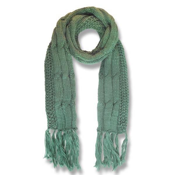 Sonia Originelli Schal Strick Polyacryl Zopfmuster Fransen Winter