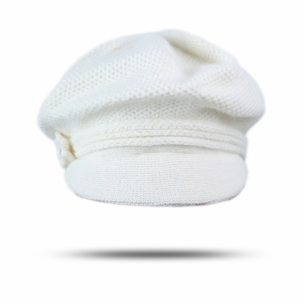 Sonia Originelli Schirmmütze Angorawolle Mit Blumenapplikation Und Strassstein