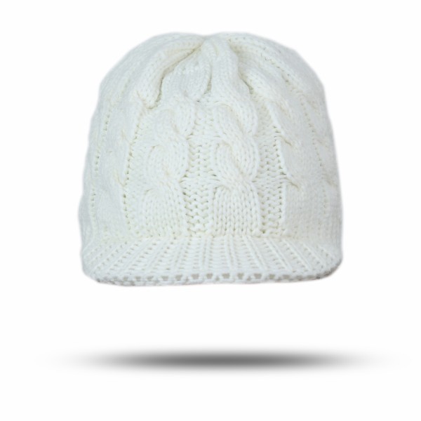 Sonia Originelli Schirmmütze Gestrickt Zopfmuster Herbst Winter