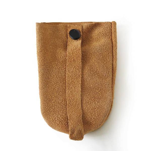 Sonia Originelli Schlüsseltäschchen Beige Schlüsselring Täschchen Wildleder