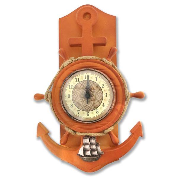 Sonia Originelli Seemannsuhr Küste Steurrad Uhr Schiffsuhr Anker Maritim