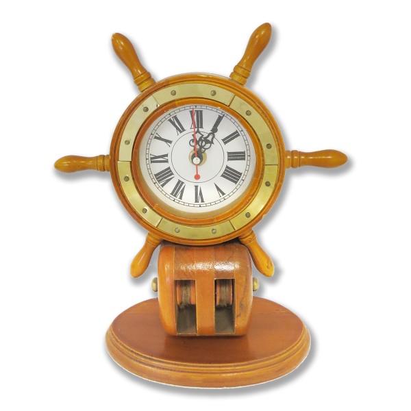 Sonia Originelli Seemannsuhr Küste Steurrad Uhr Schiffsuhr