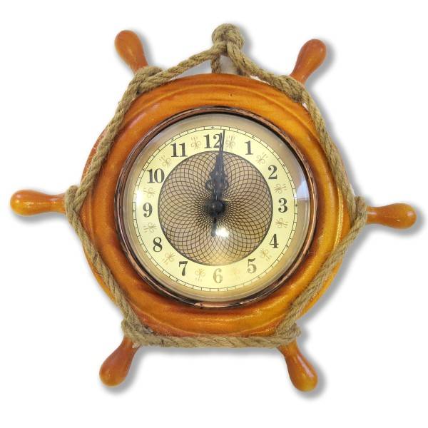 Sonia Originelli Seemannsuhr Küste Steurrad Uhr Schiffsuhr