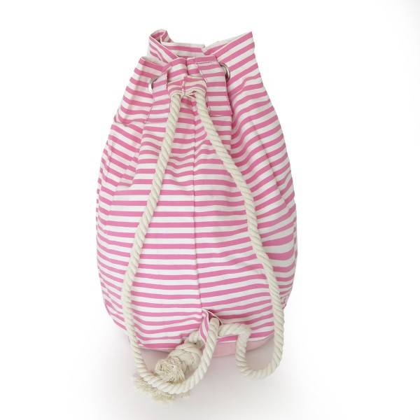 Sonia Originelli Seesack Maritim Gestreift Mit Ankerdruck Seilkordeln