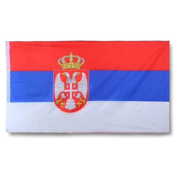 Sonia Originelli Serbien Serbia Fahne Flagge 90 x 150 cm Fanartikel Hissfahne Ösen WM EM