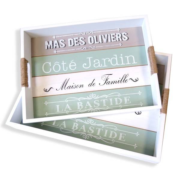 Sonia Originelli Servier Tablett 2tlg groß und klein Vintage shabby chic