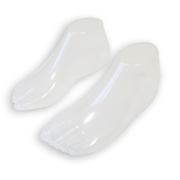 Sonia Originelli Set Fußdisplay Paar Transparent Sockenfuß Schuhe Plastik
