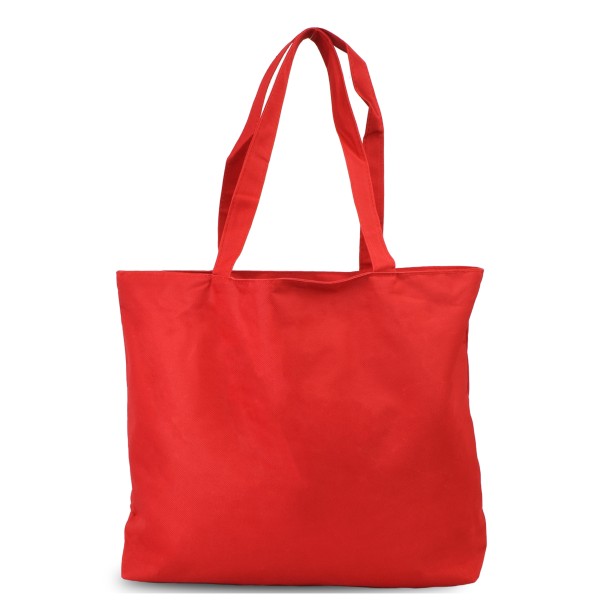 Sonia Originelli Shopper Hamburg Bestickung Tragetasche Einkaufsbeutel Rot