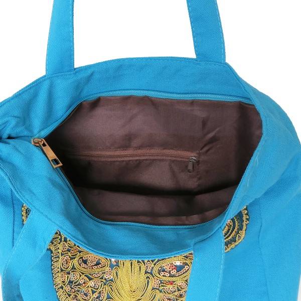 Sonia Originelli Shopper Pailetten "Löwe" Canvas Trend Dschungel