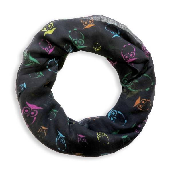 Sonia Originelli Schal Loop "Eule" Rundschal Sommer