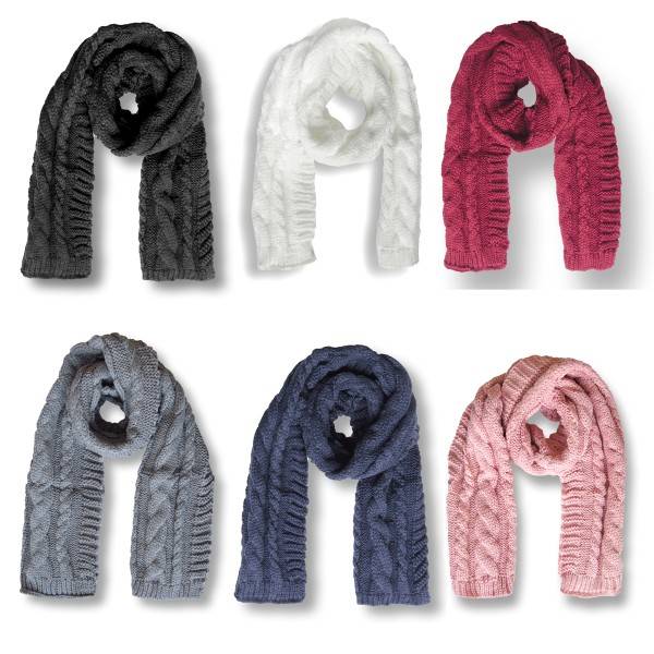 Sonia Originelli Winter Schal Langschal Zopfmuster