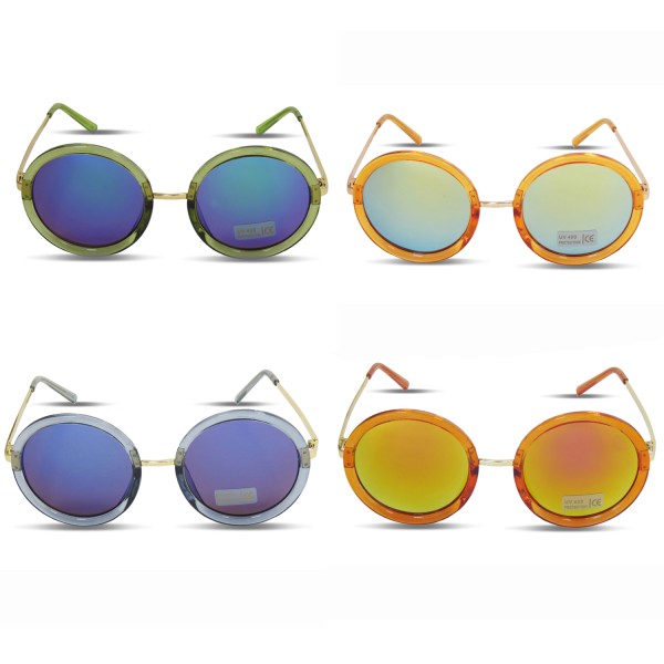 Sonia Originelli Sonnenbrille Verspiegelt Rund Damen Trend Sommer
