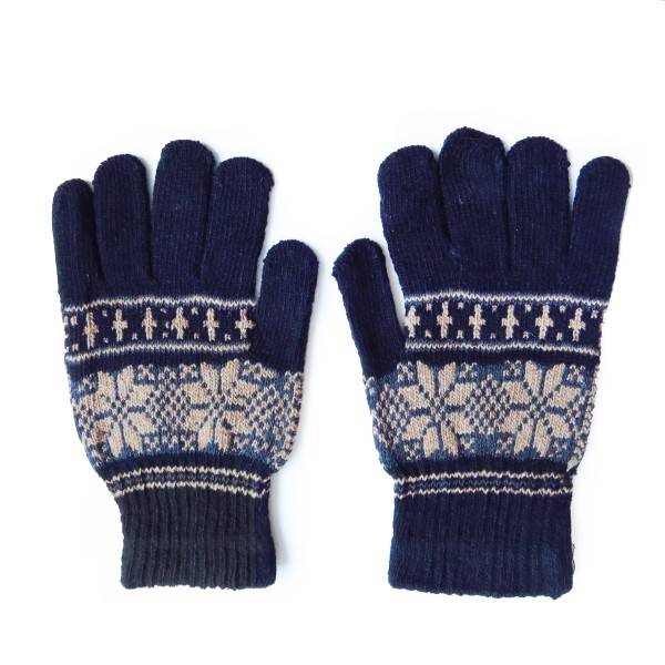 Sonia Originelli Sortiment 12 Paar Strickhandschuhe Stern Muster Norweger Winter Schneeflocken Unisex