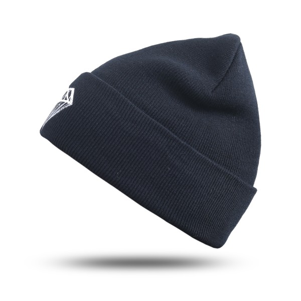 Sonia Originelli Statement Mütze "Diamant" Beanie Strick Unisex Schwarz