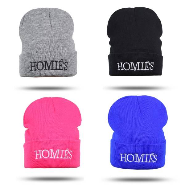 Sonia Originelli Statement Mütze "Homies" Beanie Strick Uni Unisex