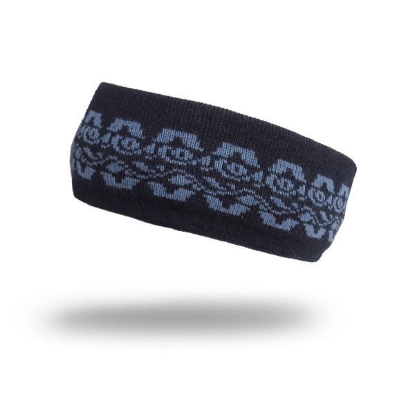 Sonia Originelli Stirnband Gemustert Weich Und Kuschelig Unisex Marine