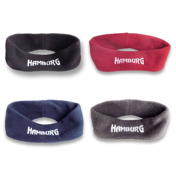 Sonia Originelli Stirnband "Hamburg" Fleece Kuschelig Weich Bestickt