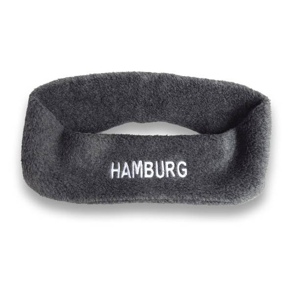 Sonia Originelli Stirnband "Hamburg" Fleece kuschelig weich bestickt