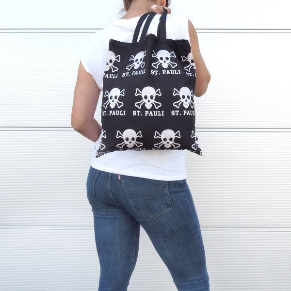 Sonia Originelli Stoffbeutel 2er Set "Hamburg" Reeperbahn St. Pauli Einkaufsbeutel