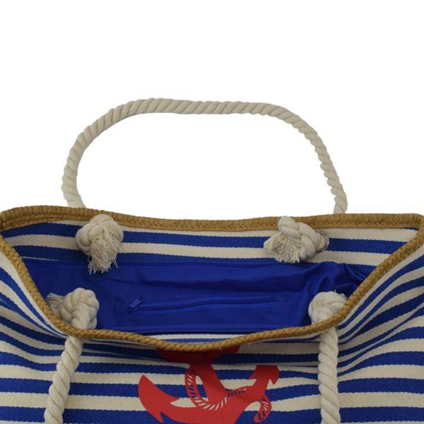 Sonia Originelli Strandtasche Beachbag Shopper Anker Maritim Streifen