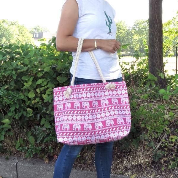 Sonia Originelli Strandtasche "Elefant" Beachbag Tasche