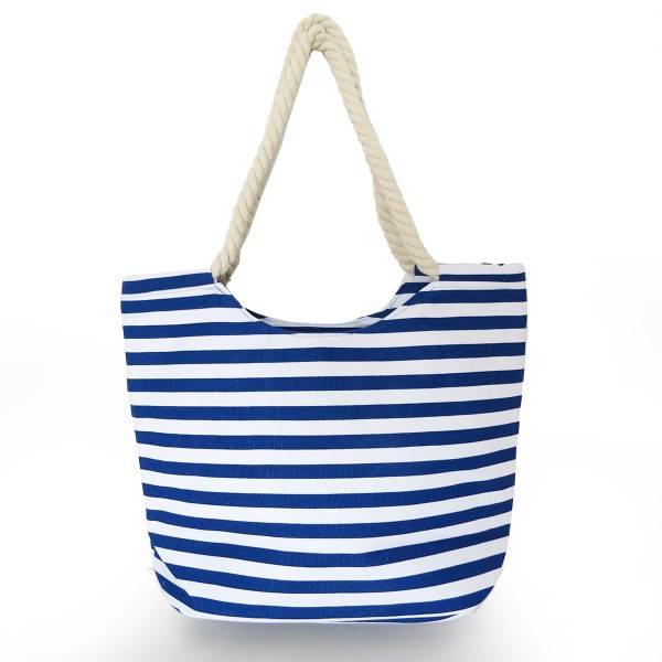 Sonia Originelli Strandtasche Maritim Gestreift Mit Patch Aufnähern "Sylt"