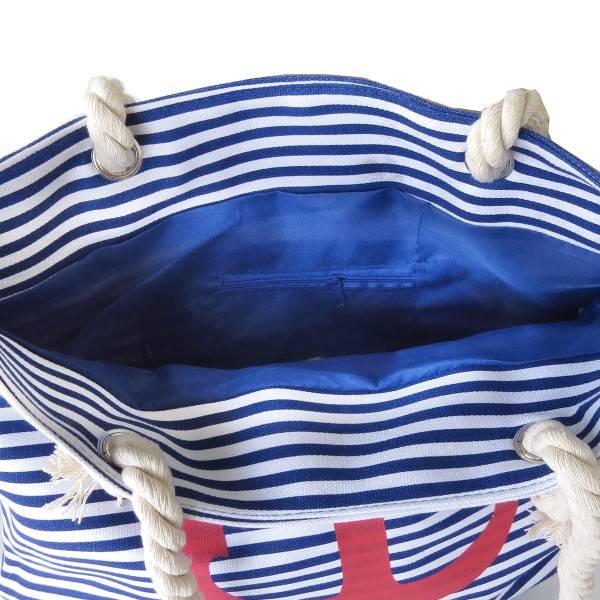Sonia Originelli Strandtasche Mit Ankermotiv Beachbag Shopper Streifen Maritim
