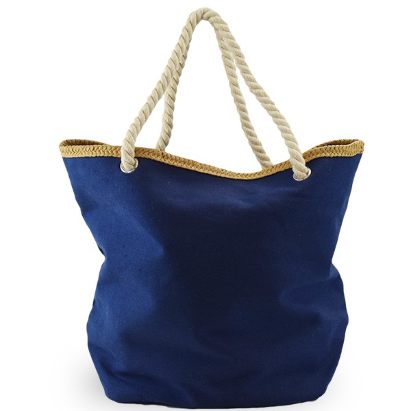 Sonia Originelli Strandtasche Shopper Anker Uni Bast Maritim Gestreift Seilkordel