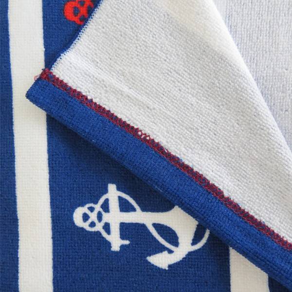 Sonia Originelli Strandtuch "Anker" Streifen Mikrofaser Handtuch Beach Maritim