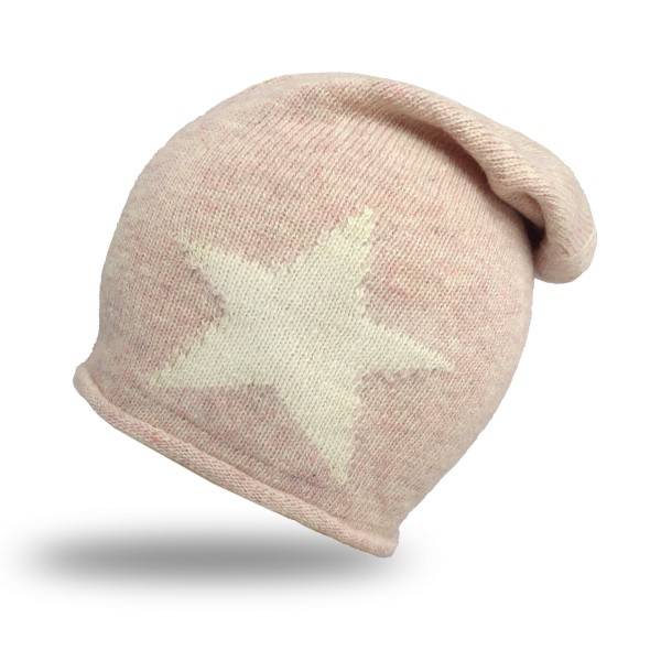 Sonia Originelli Strick Beanie "Stern" Strickmütze Wolle Premium