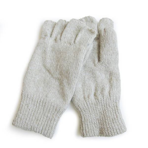 Sonia Originelli Strickhandschuh Halbfinger Daumen Wolle Fleece Winter Unisex