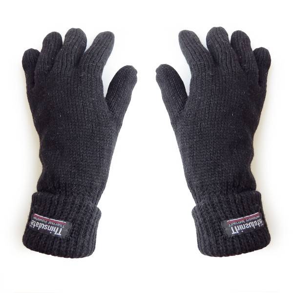 Sonia Originelli Strickhandschuhe Einfarbig Finger Umschlag Wolle Fleece Unisex