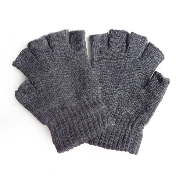 Sonia Originelli Strickhandschuhe Fingerhandschuhe Strick Halbfinger Einfarbig Winter