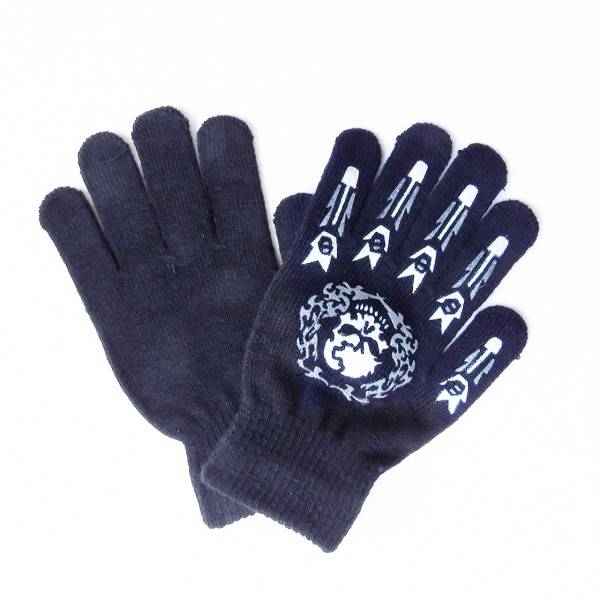 Sonia Originelli Strickhandschuhe Halloween Druck Totenkopf Kostüm Unisex