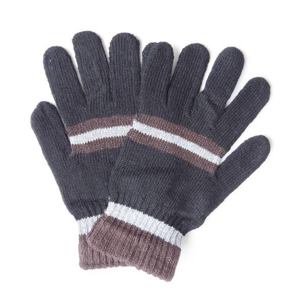 Sonia Originelli Strickhandschuhe Herren Finger Winter Streifen Unisex