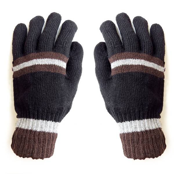 Sonia Originelli Strickhandschuhe Herren Finger Winter Streifen Unisex