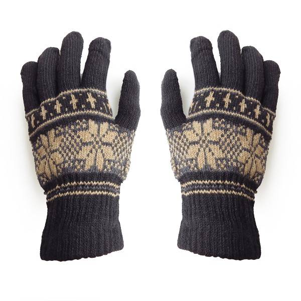 Sonia Originelli Strickhandschuhe Stern Muster Norweger Winter Schneeflocken Unisex