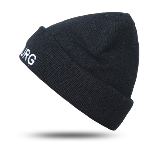 Sonia Originelli Strickmütze "Hamburg Heavy" Wolle Fleecefütterung Bestickt Unisex