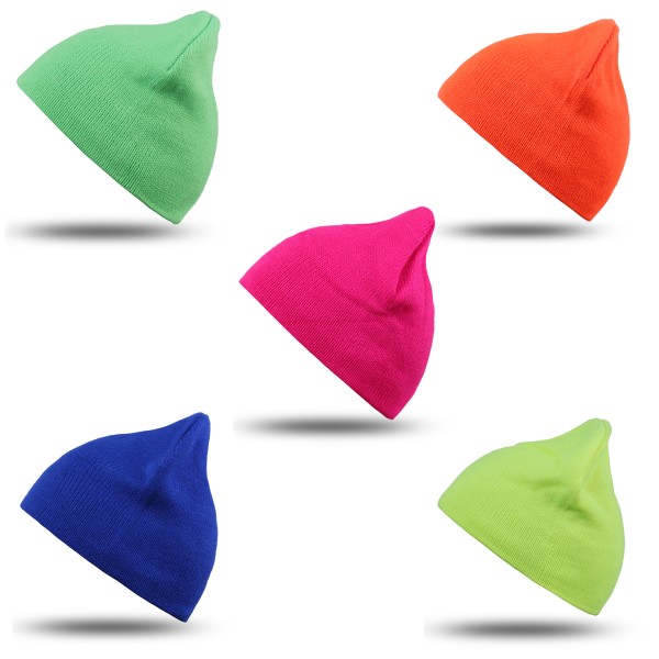 Sonia Originelli Strickmütze Klassik Unifarben Unisex Dick Gestrickt