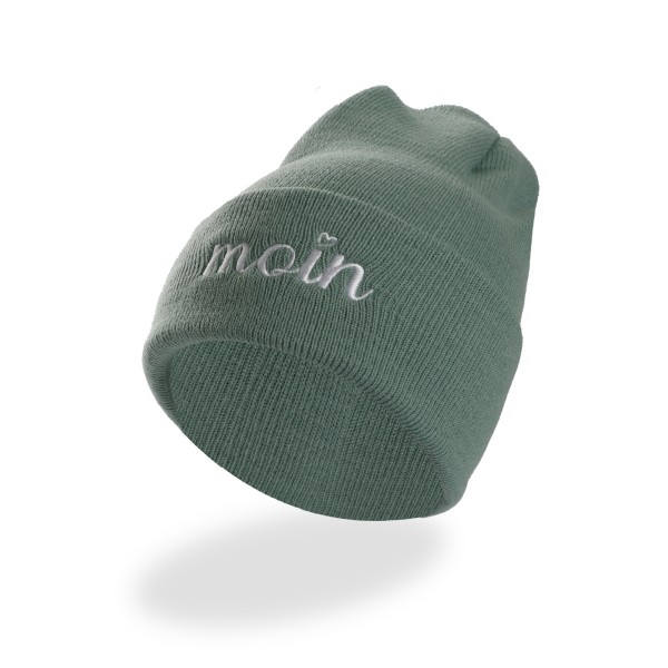 Sonia Originelli Strickmütze "Moin" Herz Bestickt Maritim