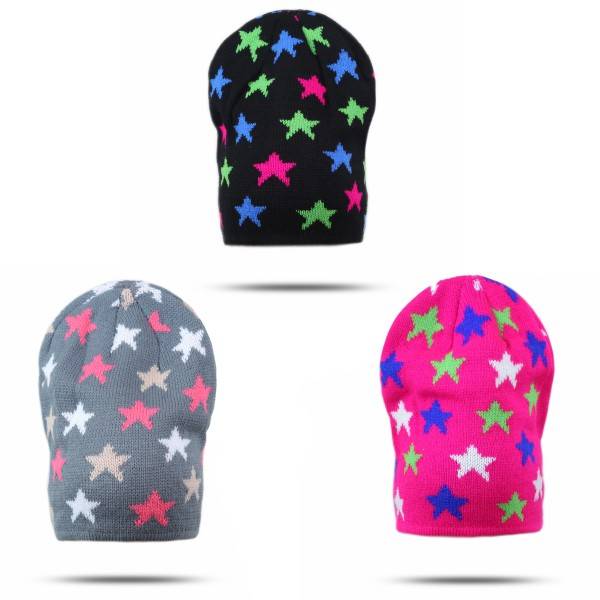Sonia Originelli Strickmütze "Stern" Beanie Winter Unisex Bunt