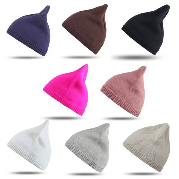 Sonia Originelli Strickmütze Unifarben Beanie Schlicht Herbst Winter Unisex