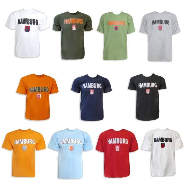 Sonia Originelli T-Shirt Herren "Hamburg Classic" Wappen Baumwolle